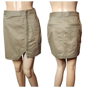 Banana Republic Heritage collection green zipper mini skirt